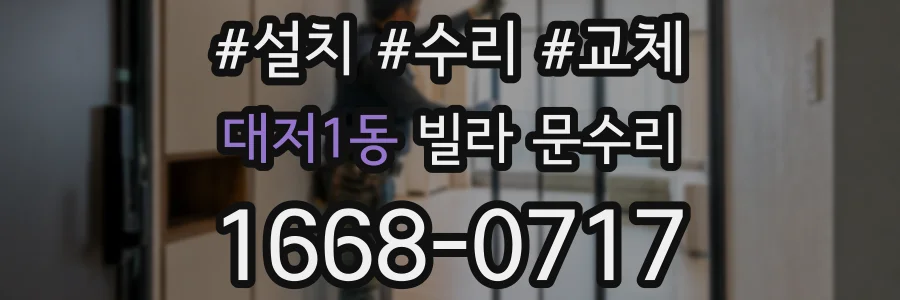 대저1동 빌라 문수리