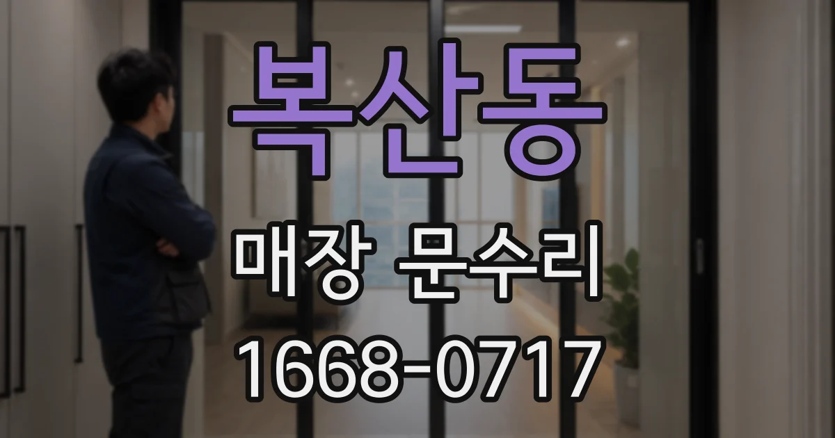 복산동 매장 문수리