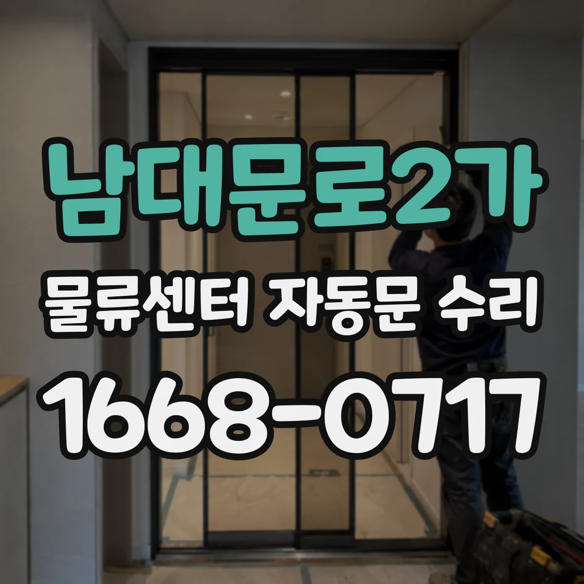 남대문로2가 물류센터 자동문 수리