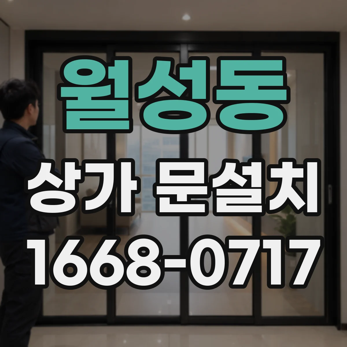 월성동 상가 문설치