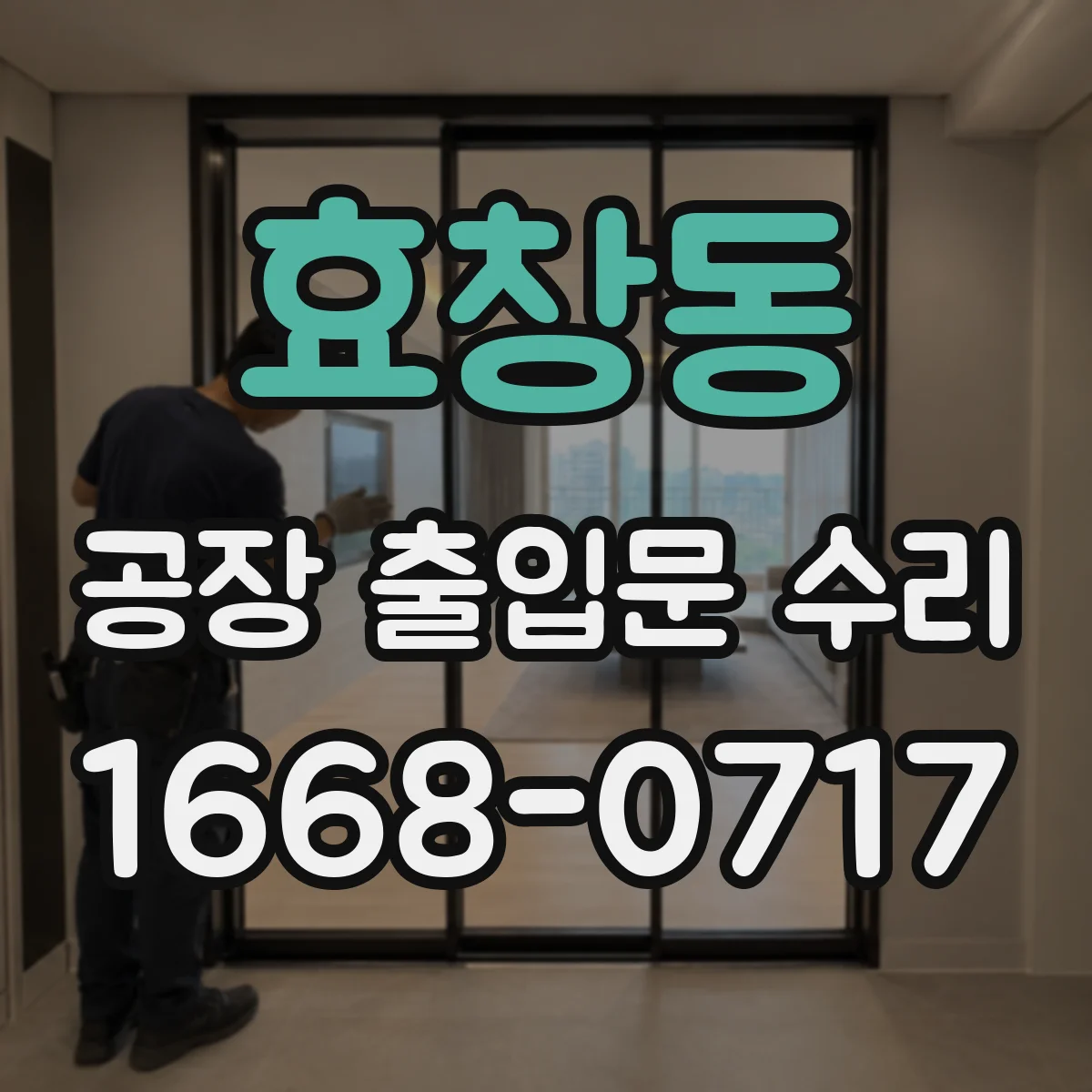 효창동 공장 출입문 수리