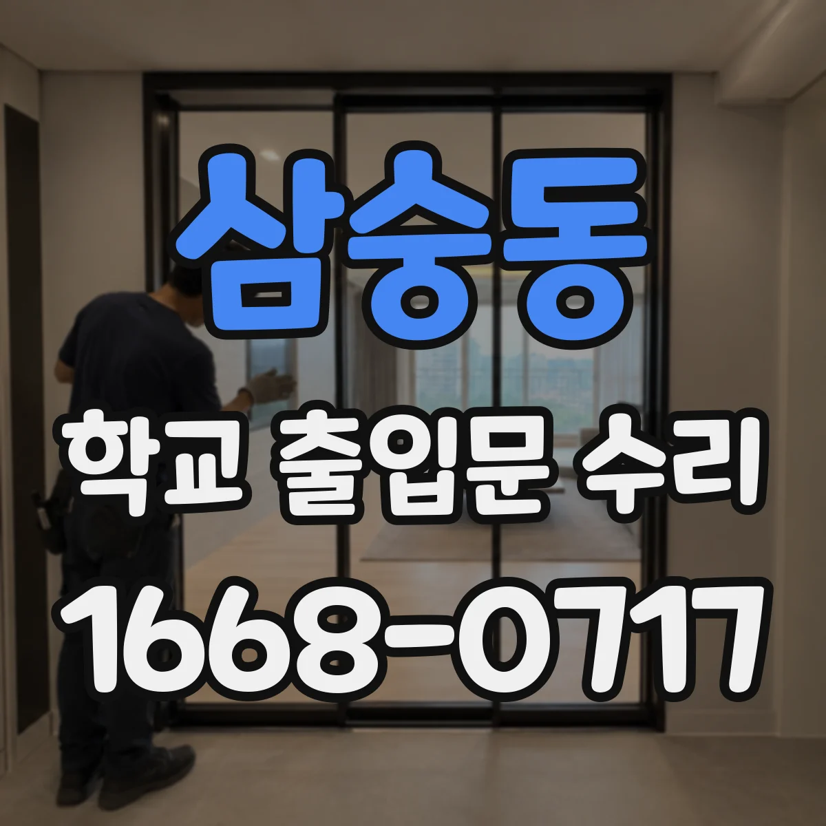 삼숭동 학교 출입문 수리