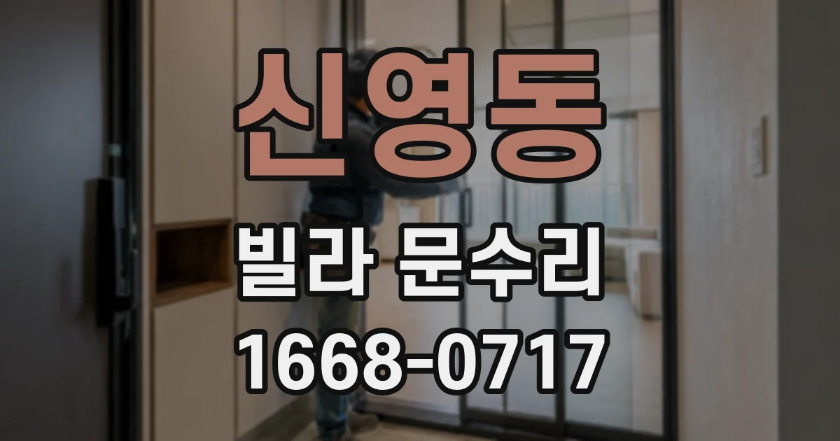 신영동 빌라 문수리