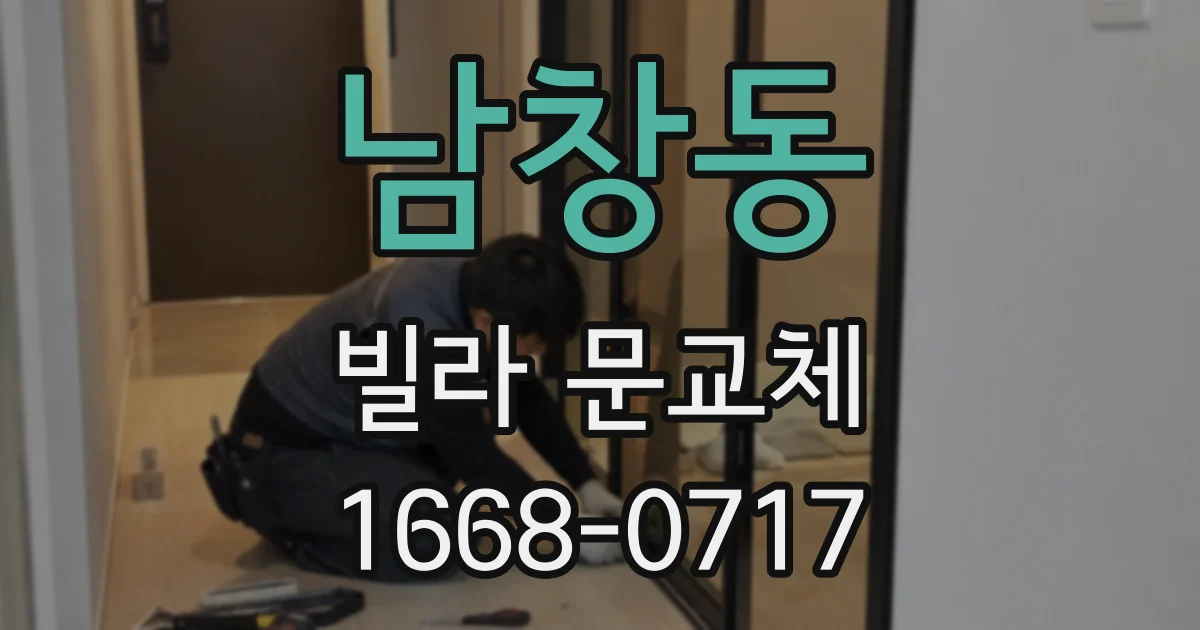 남창동 빌라 문교체