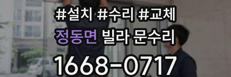 정동면 빌라 문수리