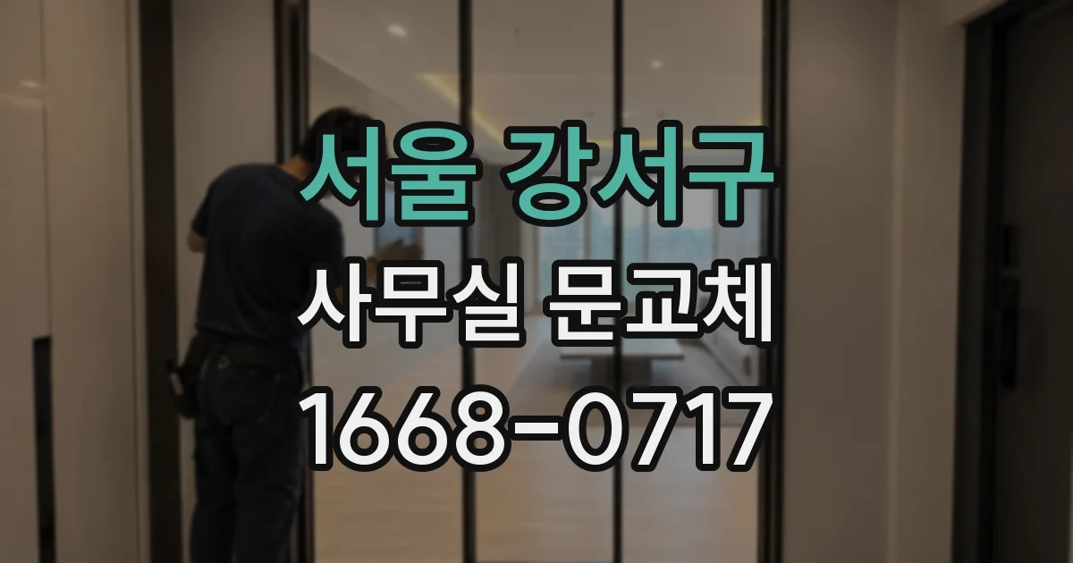 서울 강서구 사무실 문교체
