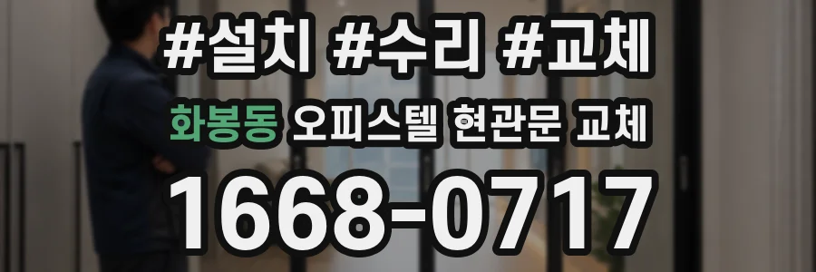 화봉동 오피스텔 현관문 교체