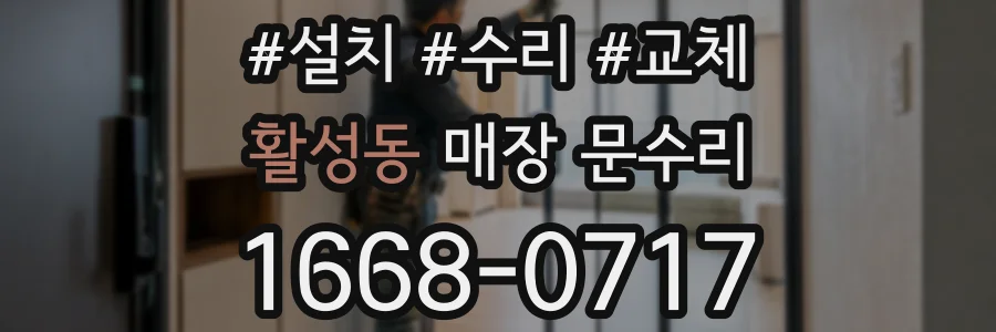 활성동 매장 문수리