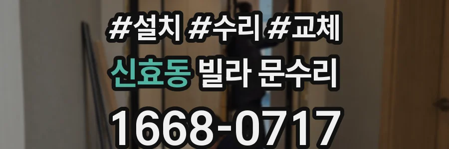 신효동 빌라 문수리