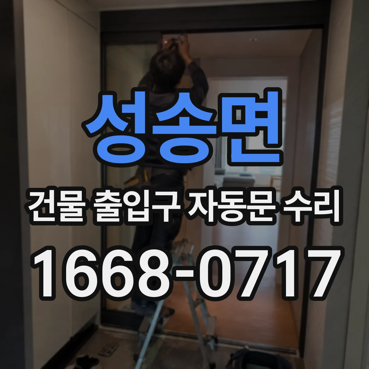 성송면 건물 출입구 자동문 수리