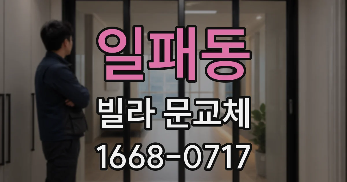일패동 빌라 문교체