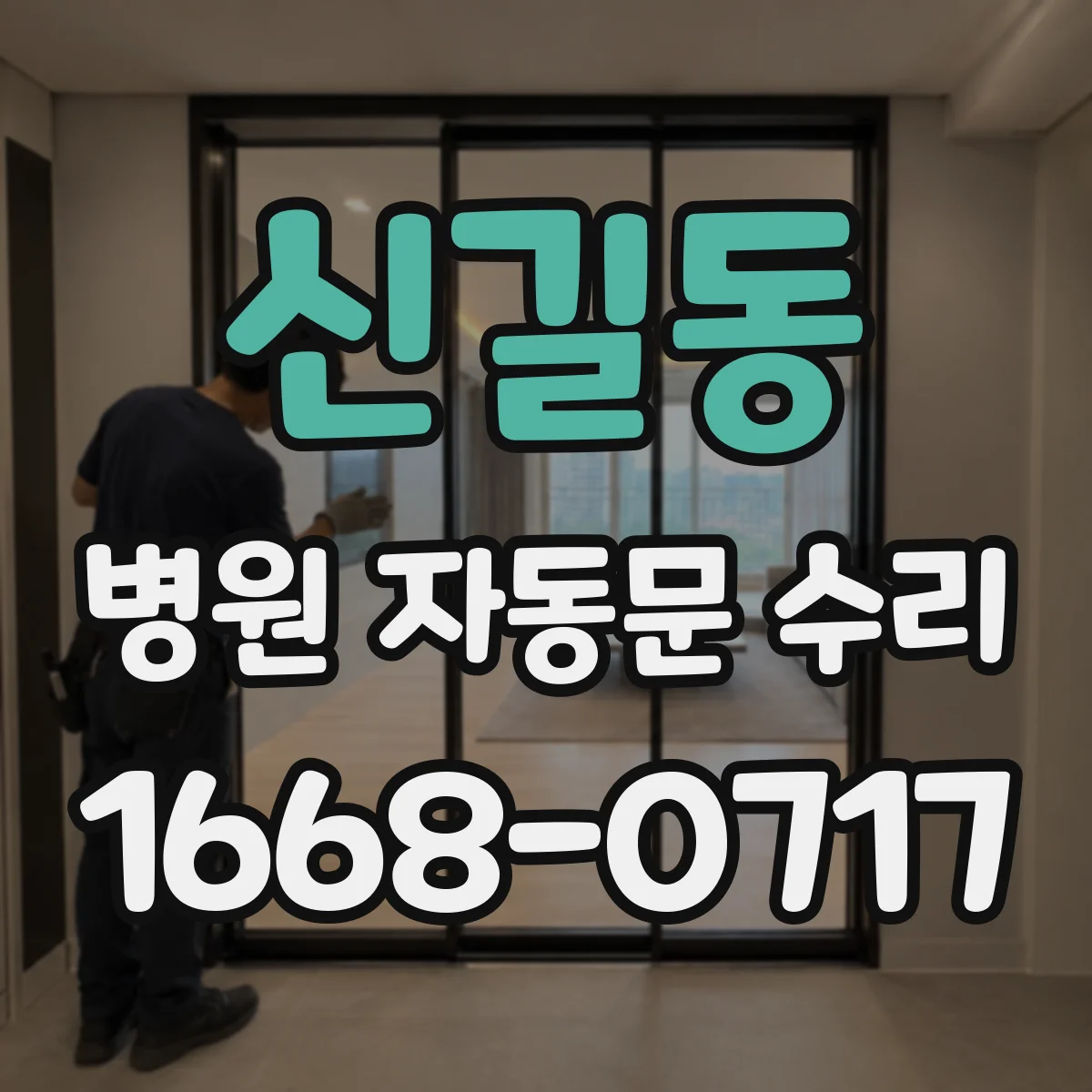 신길동 병원 자동문 수리