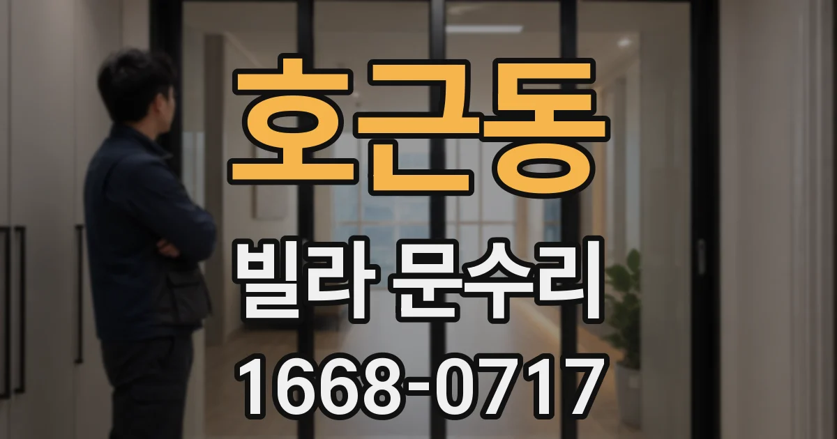 호근동 빌라 문수리