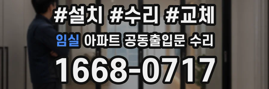 임실 아파트 공동출입문 수리