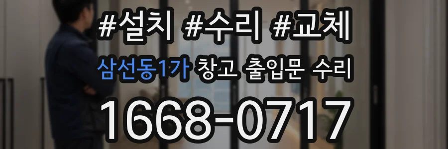 삼선동1가 창고 출입문 수리