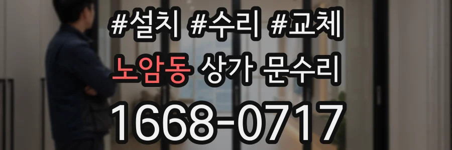 노암동 상가 문수리