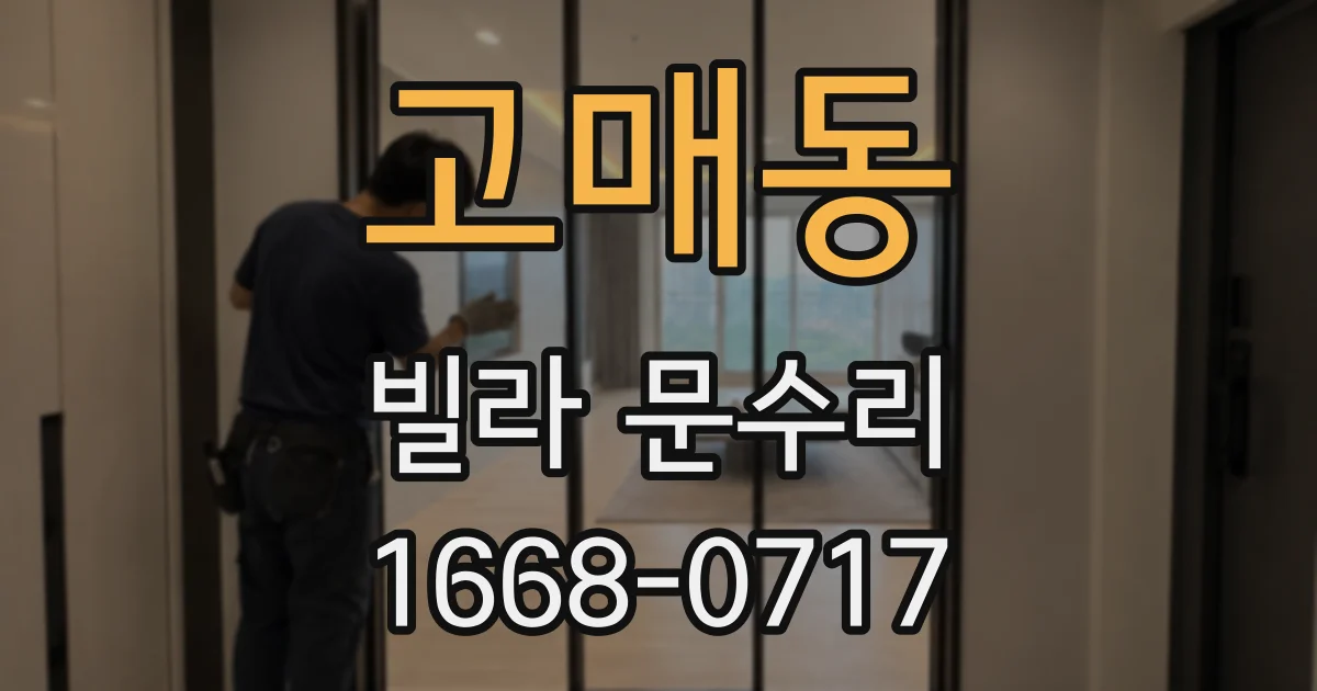 고매동 빌라 문수리