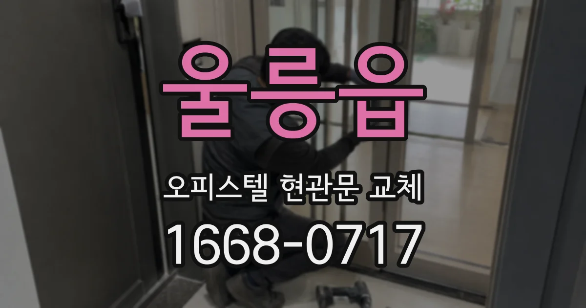 울릉읍 오피스텔 현관문 교체