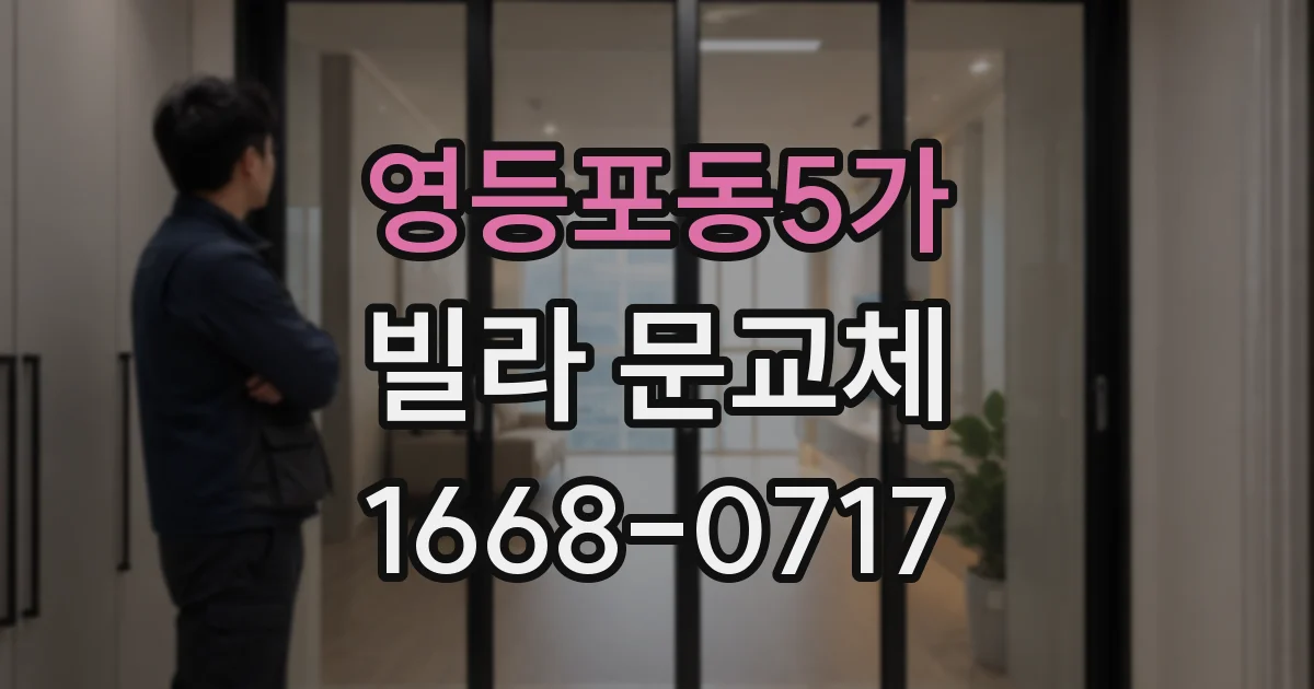 영등포동5가 빌라 문교체