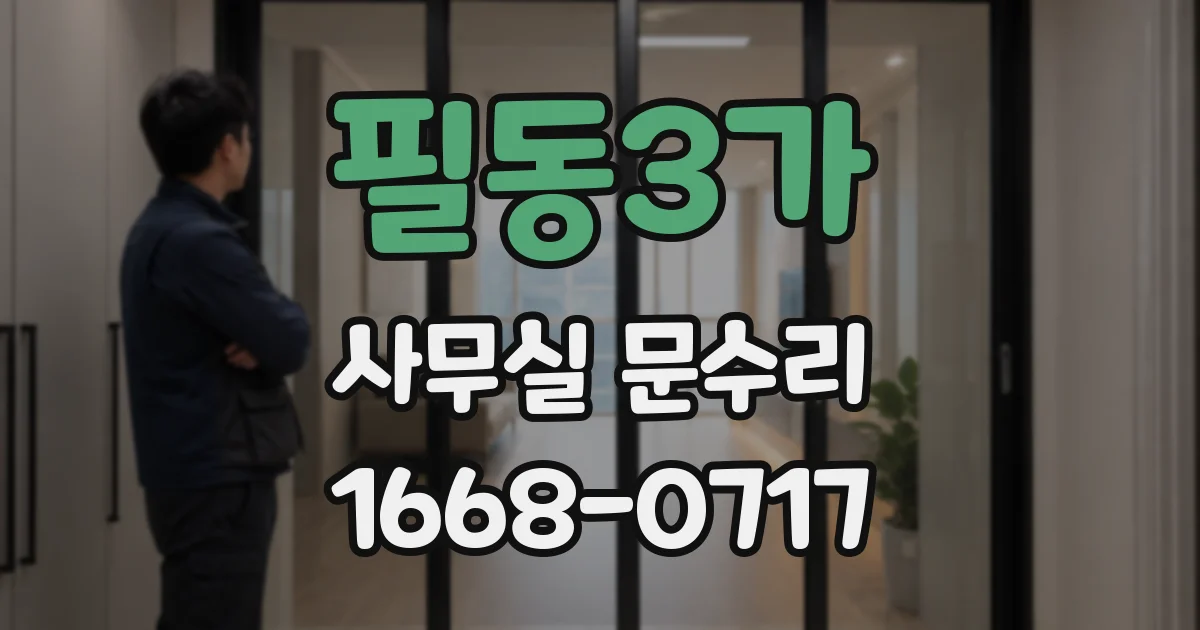필동3가 사무실 문수리