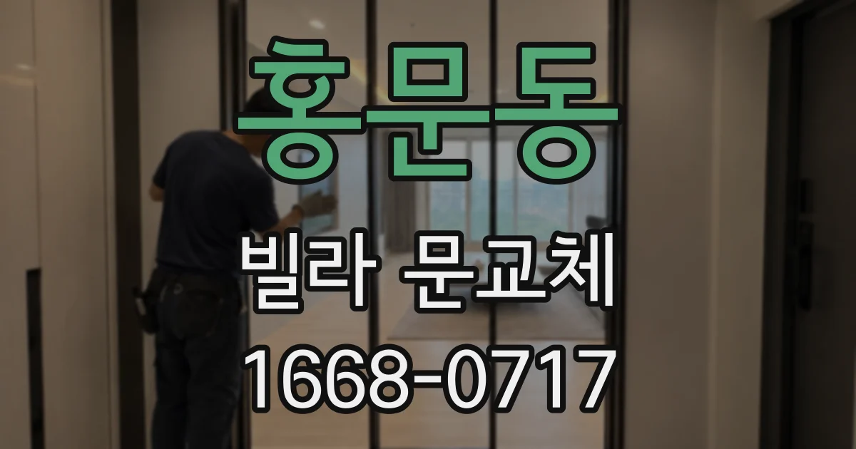 홍문동 빌라 문교체