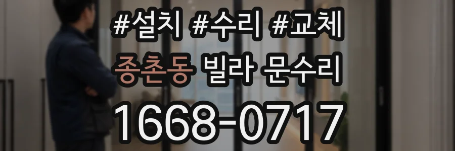 종촌동 빌라 문수리