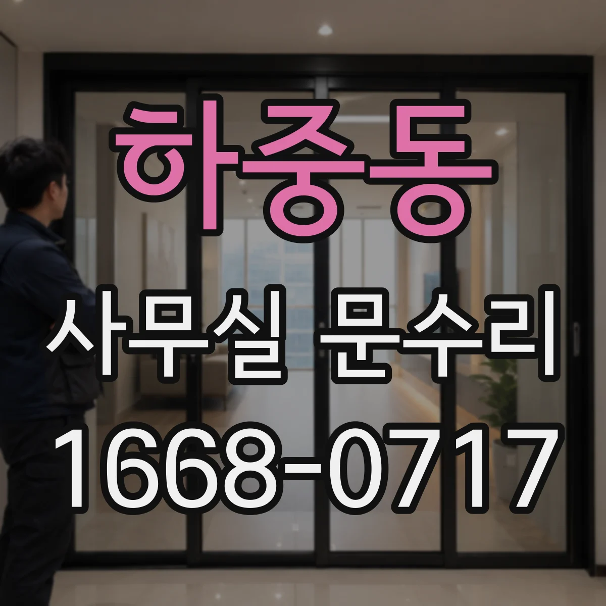 하중동 사무실 문수리
