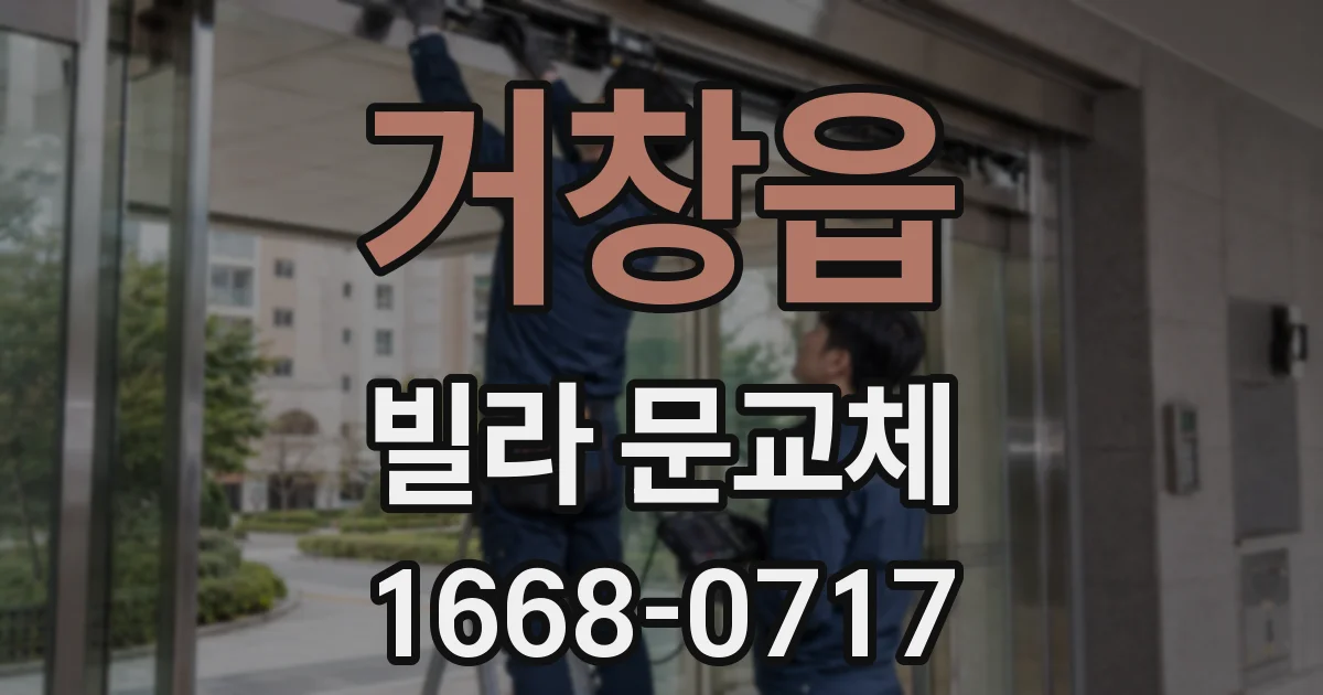 거창읍 빌라 문교체