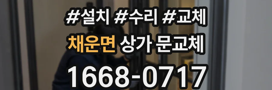 채운면 상가 문교체