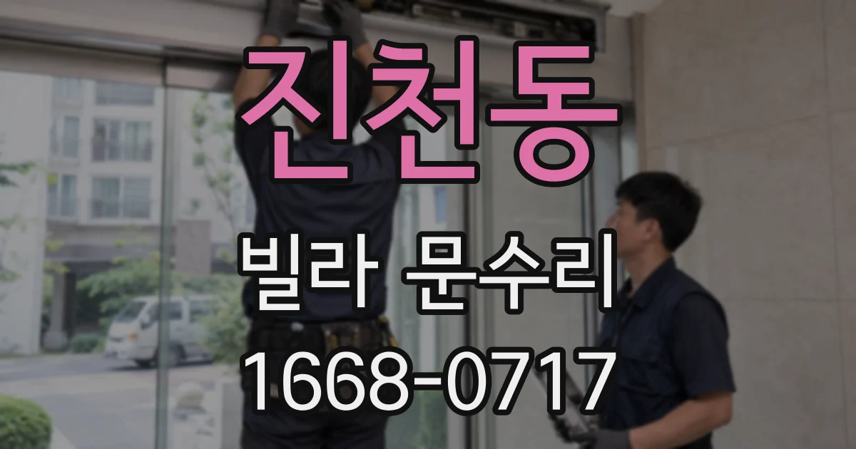 진천동 빌라 문수리