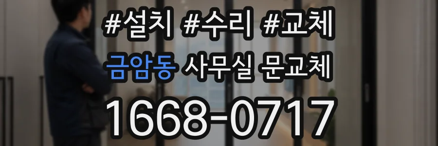 금암동 사무실 문교체