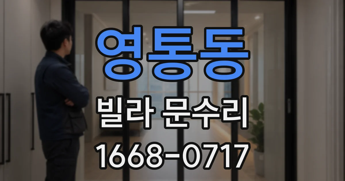 영통동 빌라 문수리