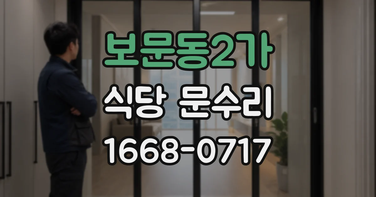 보문동2가 식당 문수리
