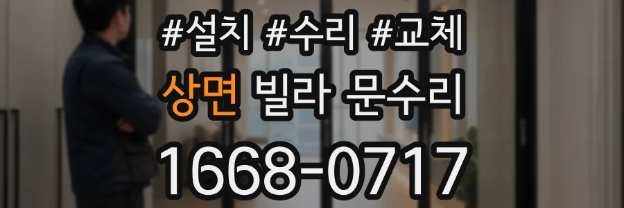 상면 빌라 문수리