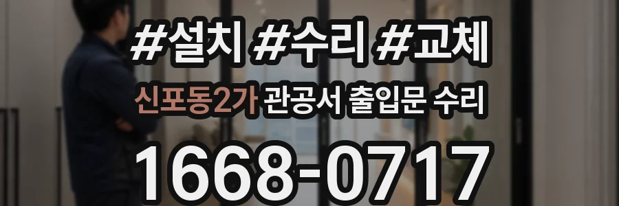 신포동2가 관공서 출입문 수리