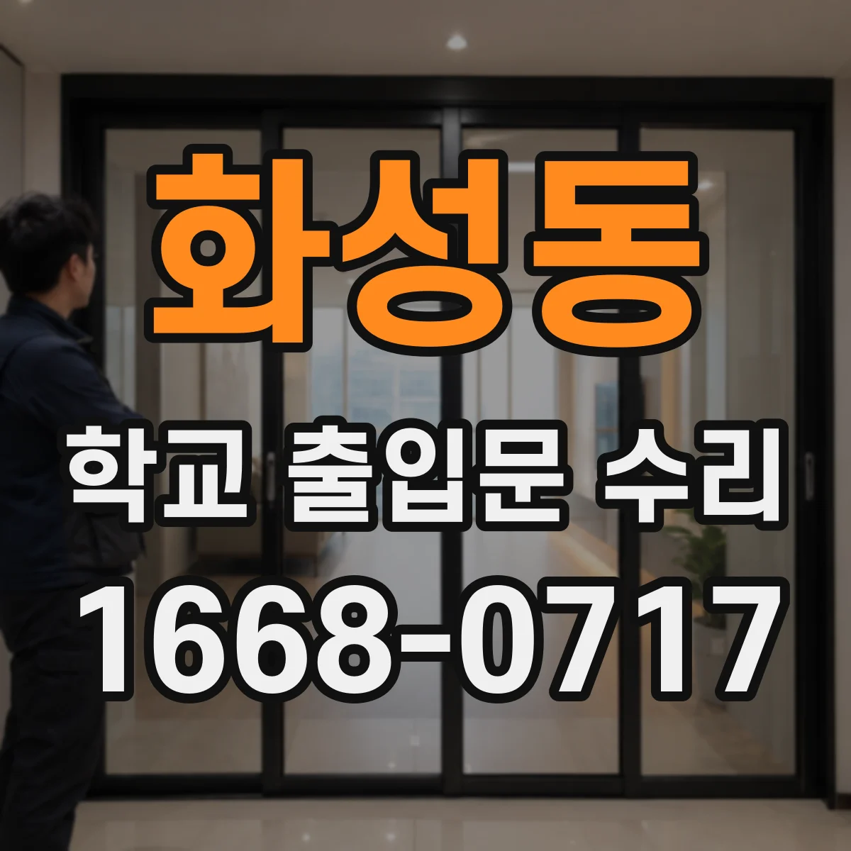 화성동 학교 출입문 수리
