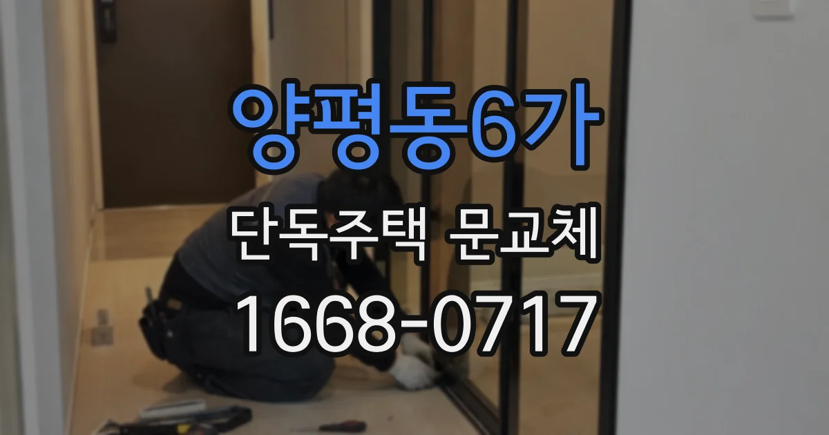 양평동6가 단독주택 문교체