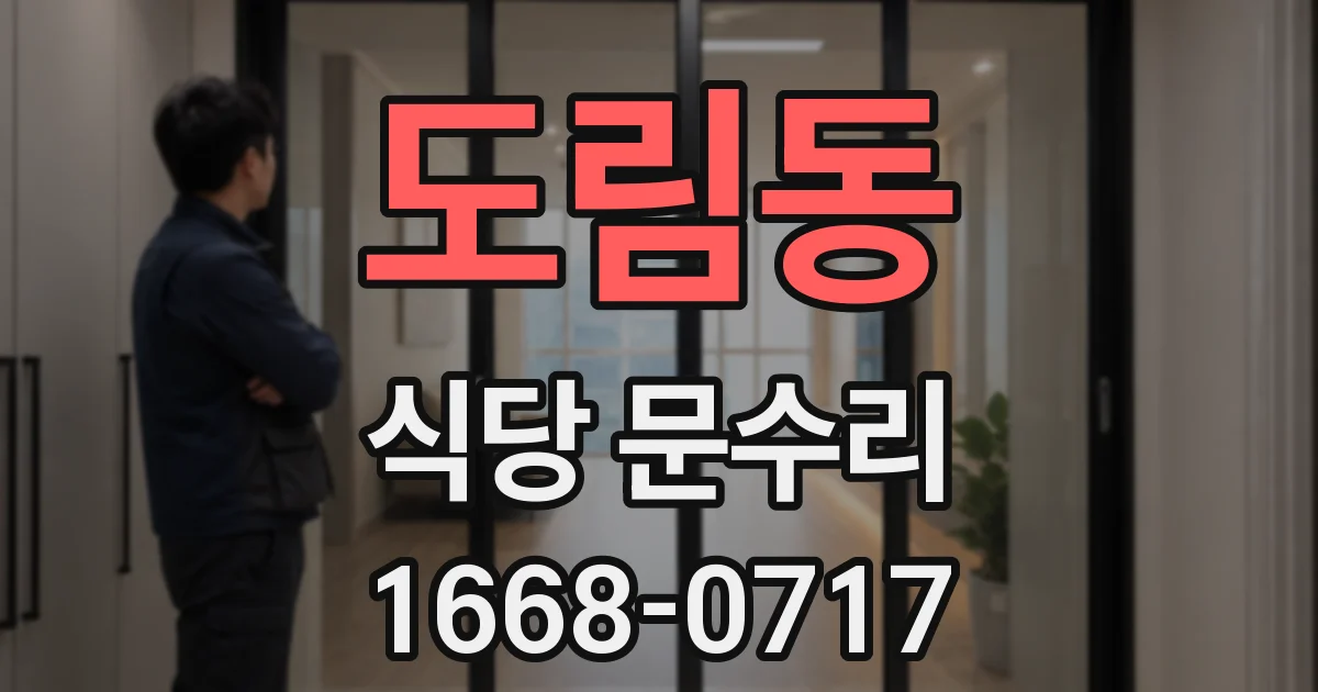 도림동 식당 문수리