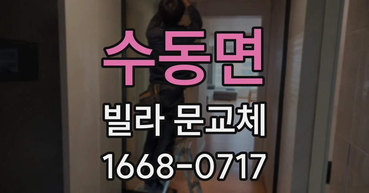 수동면 빌라 문교체