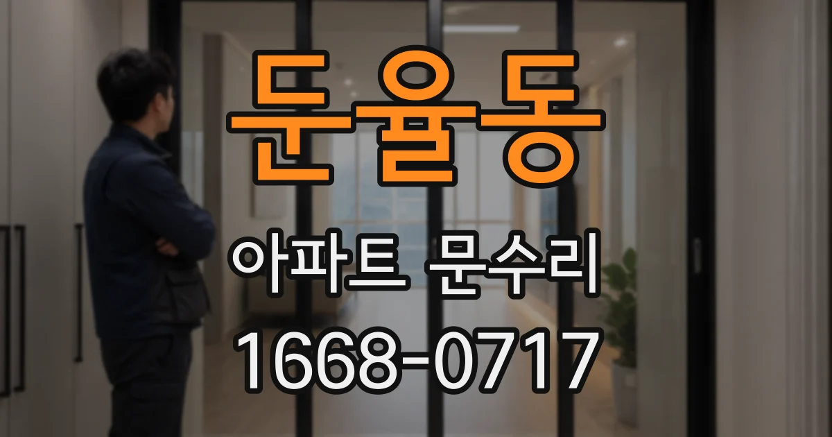 둔율동 아파트 문수리