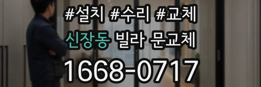 신장동 빌라 문교체