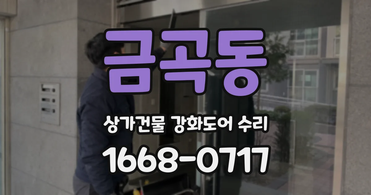 금곡동 상가건물 강화도어 수리