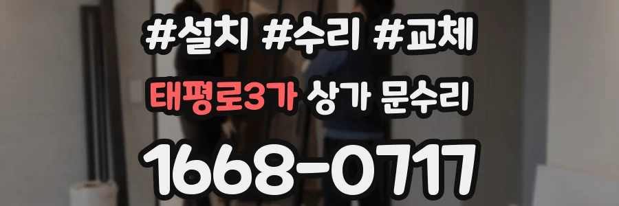 태평로3가 상가 문수리