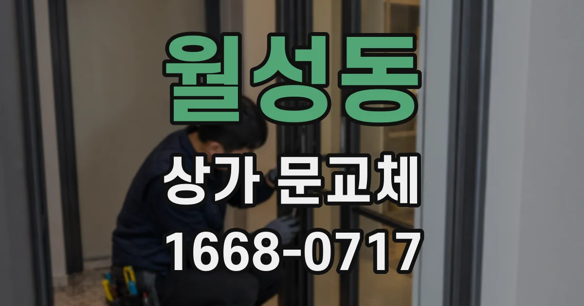 월성동 상가 문교체