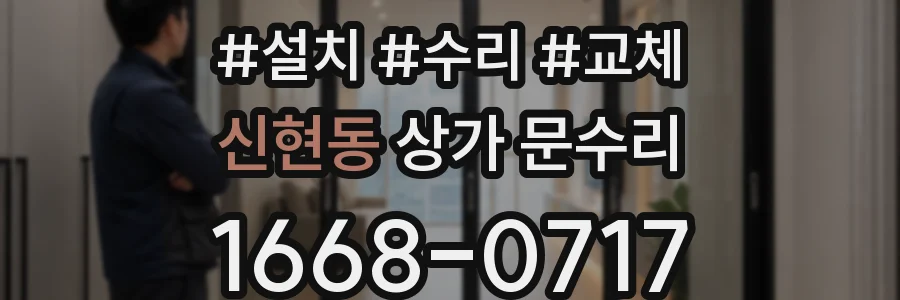 신현동 상가 문수리