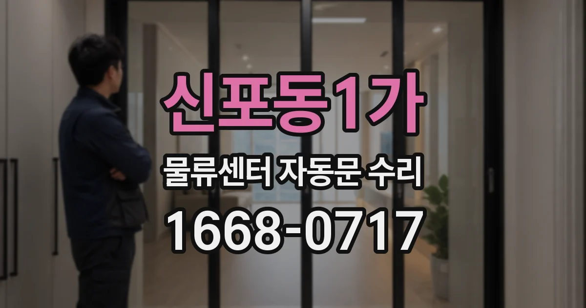 신포동1가 물류센터 자동문 수리