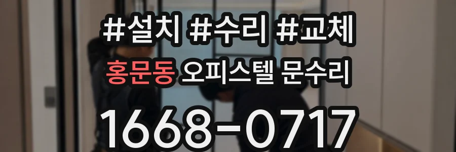 홍문동 오피스텔 문수리