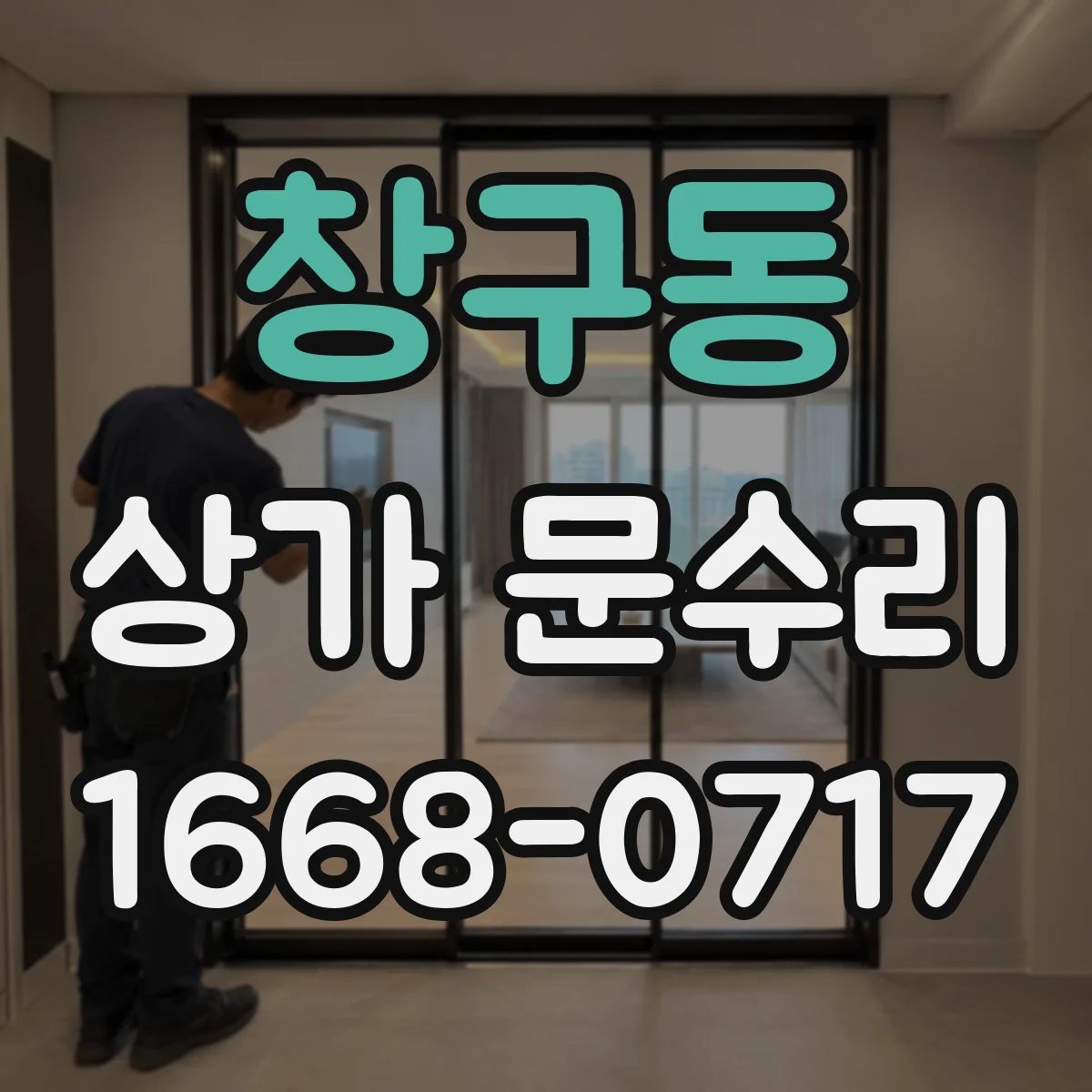 창구동 상가 문수리