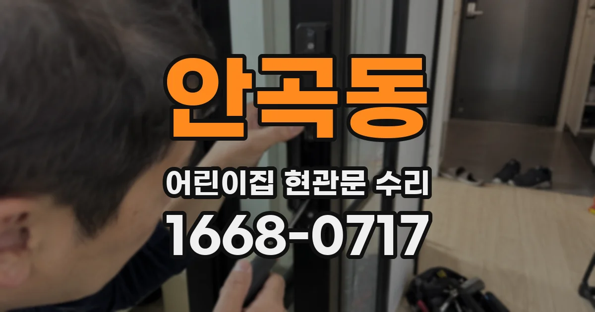 안곡동 어린이집 현관문 수리