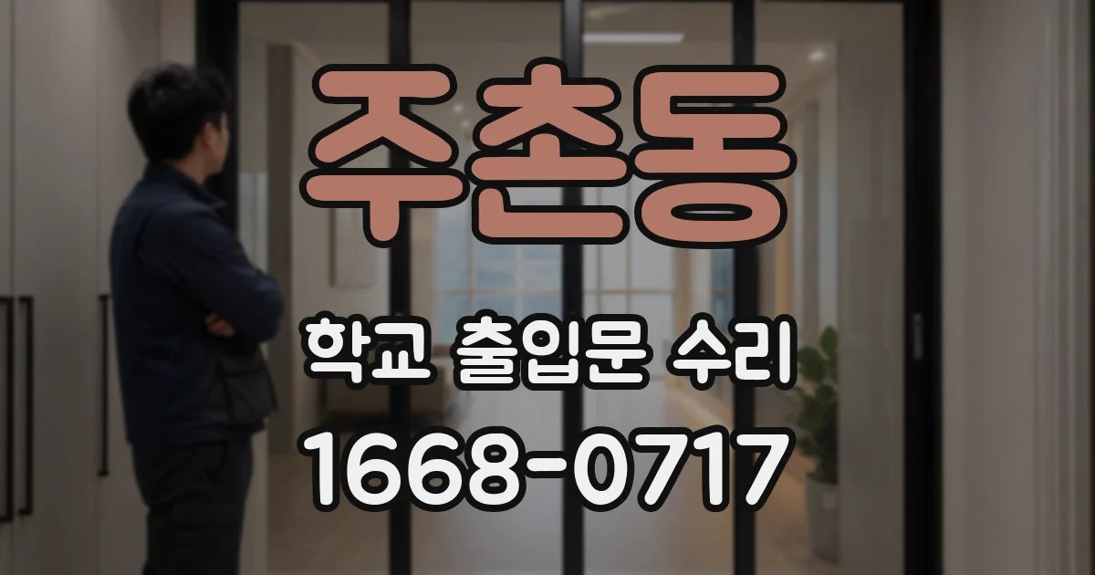 주촌동 학교 출입문 수리